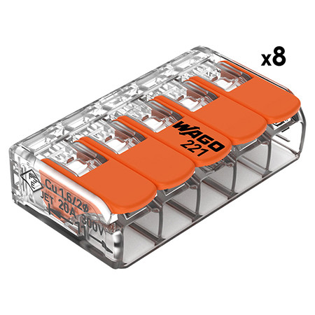 Cleme wago slim myf 5x4mm2 set 8 buc                                                                                                                                                                                                                      