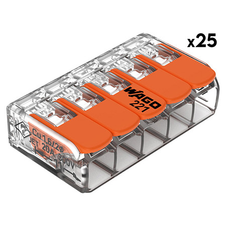 Cleme wago slim myf 5x4mm2 set 25 buc                                                                                                                                                                                                                     