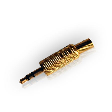 Mufa 3.5 stereo tata metal gold                                                                                                                                                                                                                           