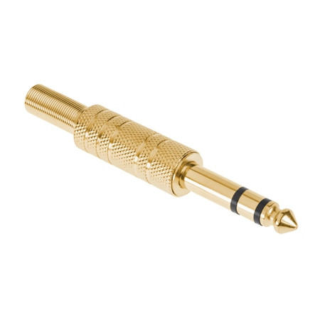 Mufa 6.3 stereo tata metal gold                                                                                                                                                                                                                           
