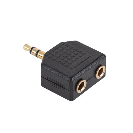 Adaptor 3.5st tata-2x3.5st mama gold                                                                                                                                                                                                                      