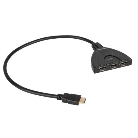 Adaptor hdmi cablu 3 intrari 1 iesire                                                                                                                                                                                                                     