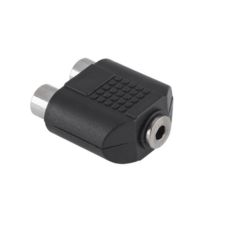 Adaptor 3.5 mama - 2x rca mama                                                                                                                                                                                                                            