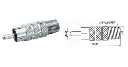 Adaptor rca tata - f mama                                                                                                                                                                                                                                 