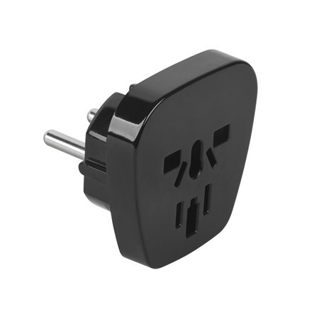Adaptor tensiune universal negru                                                                                                                                                                                                                          