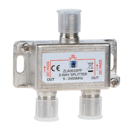 Splitter 2 cai 5-2450mhz power pass                                                                                                                                                                                                                       