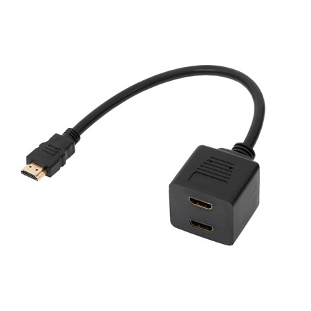 Adaptor hdmi tata - 2 hdmi mama 30cm                                                                                                                                                                                                                      
