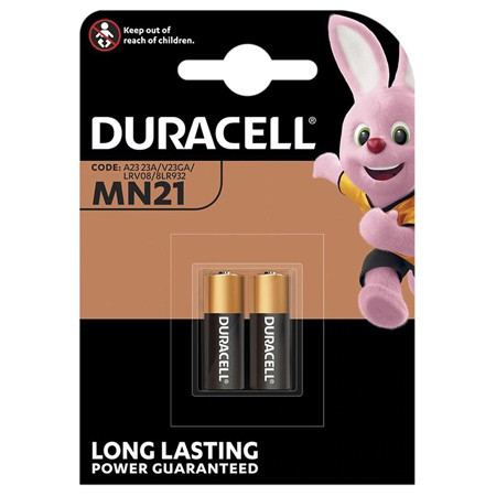 Baterie alcalina 12v mn21 a23 blister 2 buc duracell                                                                                                                                                                                                      