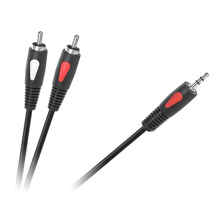Cablu 3.5 tata-2rca 1.8m eco-line cabletech                                                                                                                                                                                                               