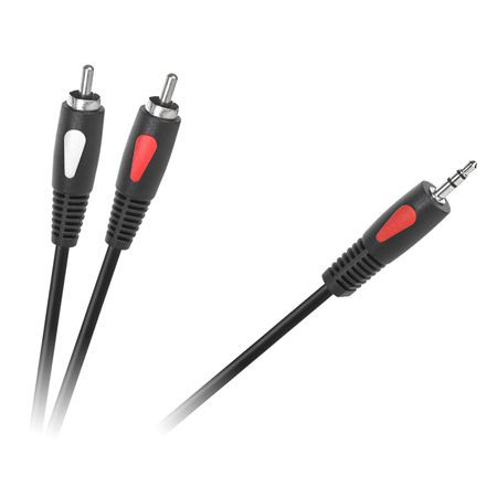 Cablu 3.5 tata-2rca 5.0m eco-line cabletech                                                                                                                                                                                                               