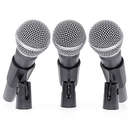Set 3 microfoane mana + 3 bucati  nuca microfon                                                                                                                                                                                                           