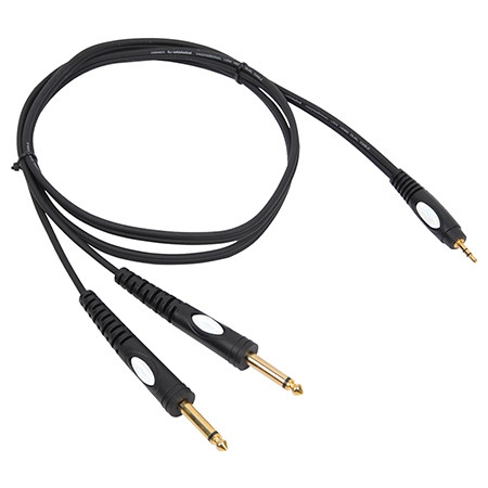 Cablu jack 3.5 stereo - 2x jack 6.35 mono 3m                                                                                                                                                                                                              