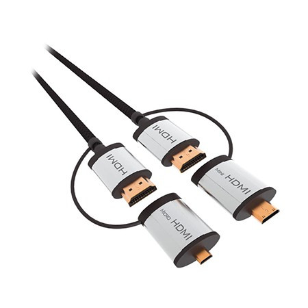Cablu hdmi - hdmi + adaptor c / d v 1.4 1.5m                                                                                                                                                                                                              