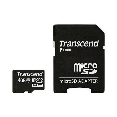 Micro sd card 4gb cu adaptor class 10 transcend                                                                                                                                                                                                           