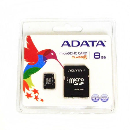Micro sd card 8gb cu adaptor adata                                                                                                                                                                                                                        