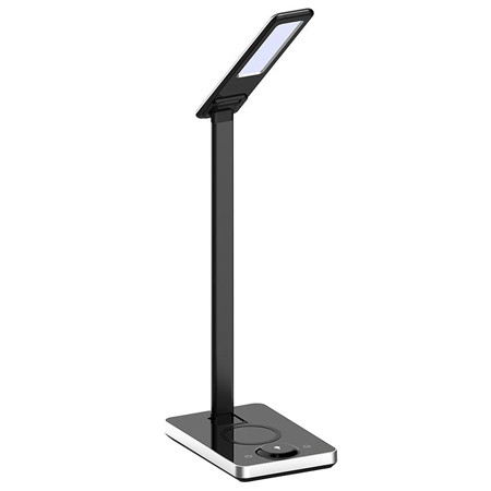 Lampa birou smart 7w 3in1 cu incarcator inductiv incorporat - negru                                                                                                                                                                                       