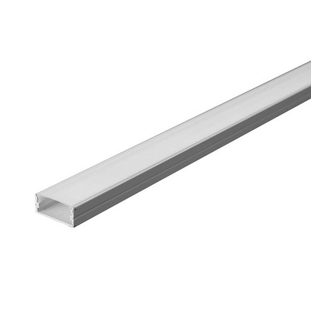 Profil aluminiu pentru banda led 2m 17.4mm x 7.mm alb                                                                                                                                                                                                     