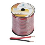 cablu difuzor cupru 2x0.75mm rosu/negru 100m                                                                                                                                                                                                              