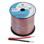 cablu difuzor cca 2x0.50mm rosu/negru 100m                                                                                                                                                                                                                