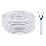 cablu electric ydyp 2x1.5 450/750v alb rola 100m                                                                                                                                                                                                          