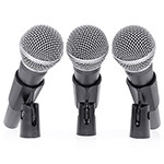 set 3 microfoane mana + 3 bucati  nuca microfon                                                                                                                                                                                                           