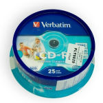 CD-R VERBATIM 700MB 52X PRINTABIL CAKE 25                                                                                                                                                                                                                 