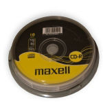 CD-R MAXELL 700MB 52X CAKE 10                                                                                                                                                                                                                             