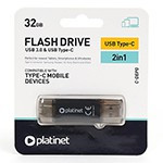 FLASH DRIVE USB 3.0 SI TYPE C 32GB C-DEPO PLATINET                                                                                                                                                                                                        