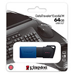 FLASH DRIVE 64GB DTXM USB 3.2 KINGSTON                                                                                                                                                                                                                    