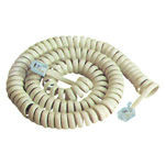cablu telefonic spiralat 4.2m alb                                                                                                                                                                                                                         